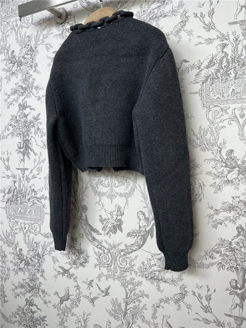 A1exa*der wang chain-trim v-neck cardigan