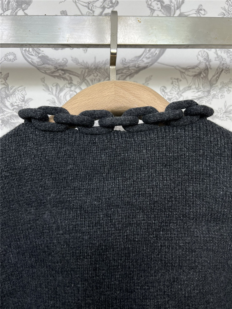 A1exa*der wang chain-trim v-neck cardigan