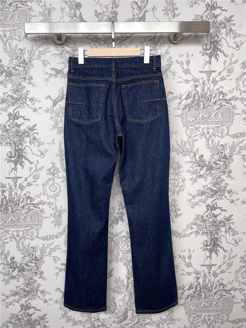 D10r blue high-rise wide leg jeans