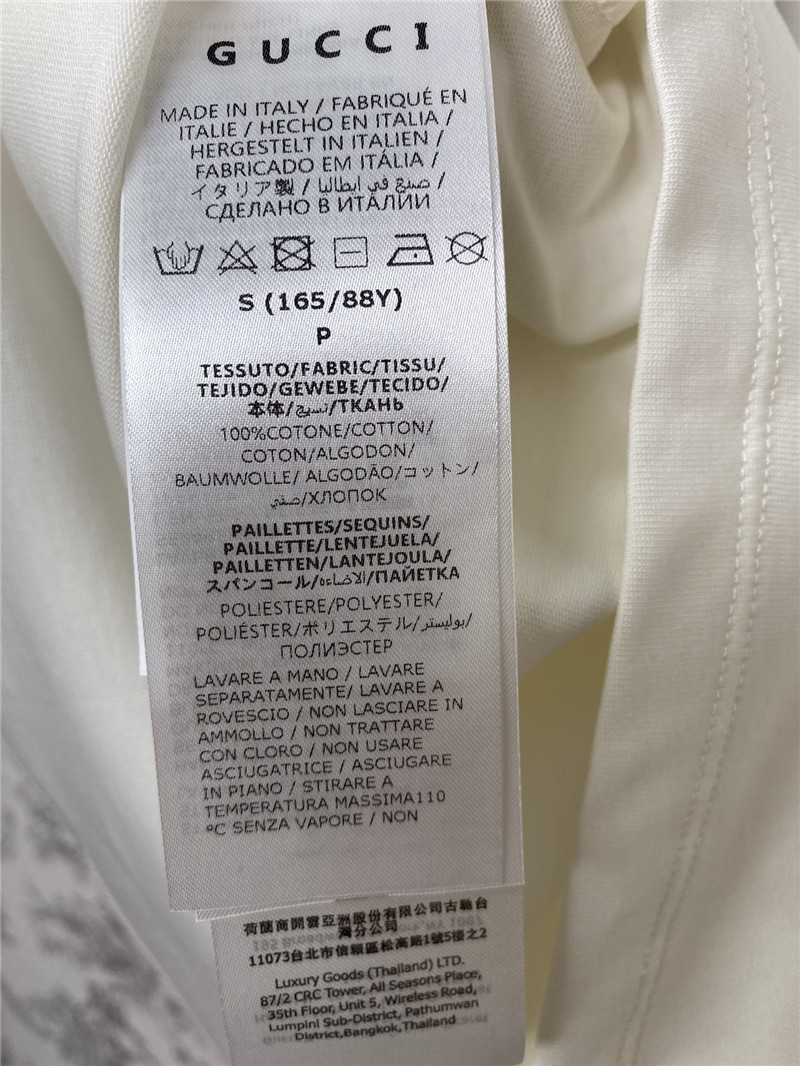 Gucci sequin letter T-shirt replica clothes