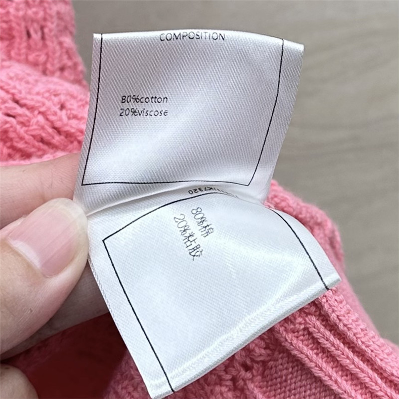 Ch**el hollow embossed braided short-sleeved top replica clothes