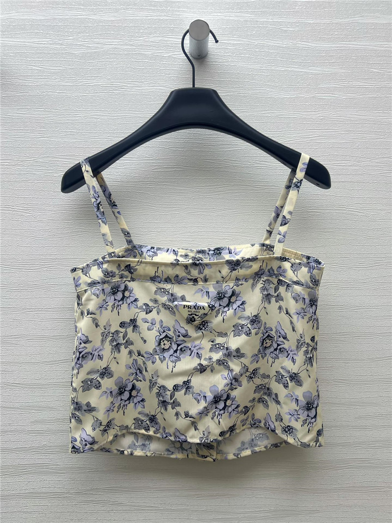 Pra*a resort style floral camisole replicas clothes
