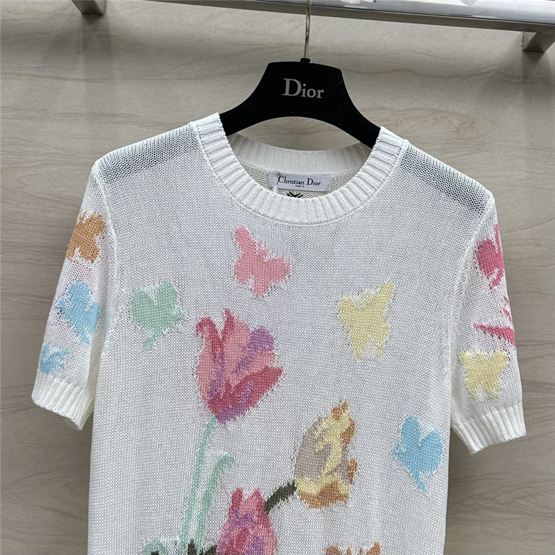 D10r knitted short sleeve top knitted short sleeve top