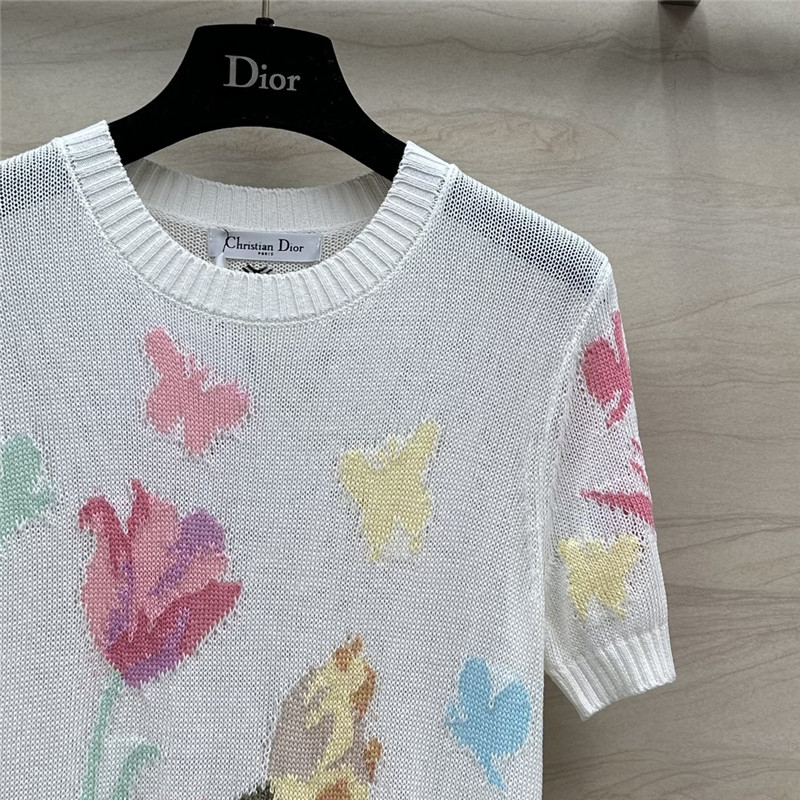 D10r knitted short sleeve top knitted short sleeve top