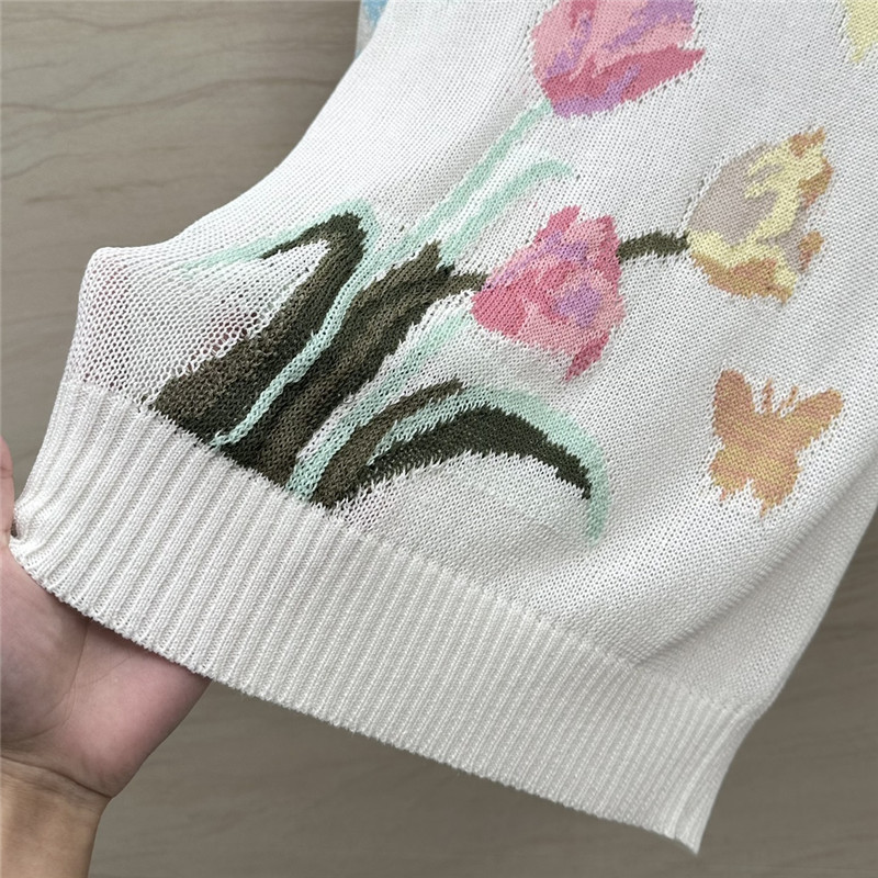 D10r knitted short sleeve top knitted short sleeve top