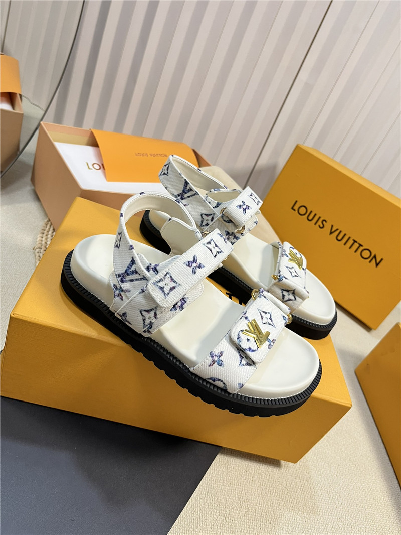 l0vis Vvtt0n lv catwalk style thick sole sandals replica shoes