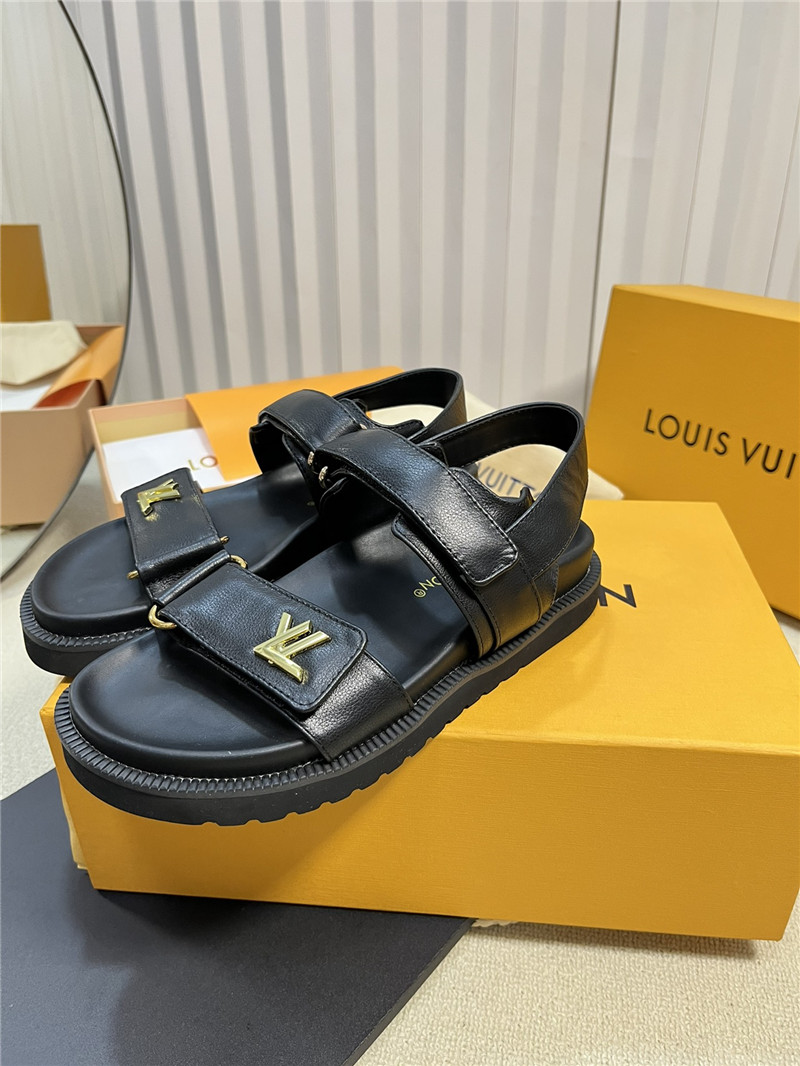 l0vis Vvtt0n lv catwalk style thick sole sandals replica shoes