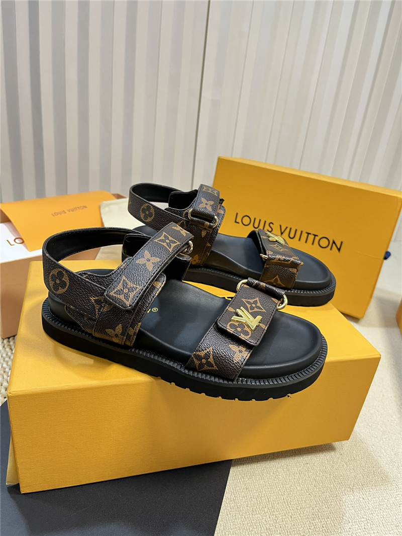 l0vis Vvtt0n lv catwalk style thick sole sandals replica shoes