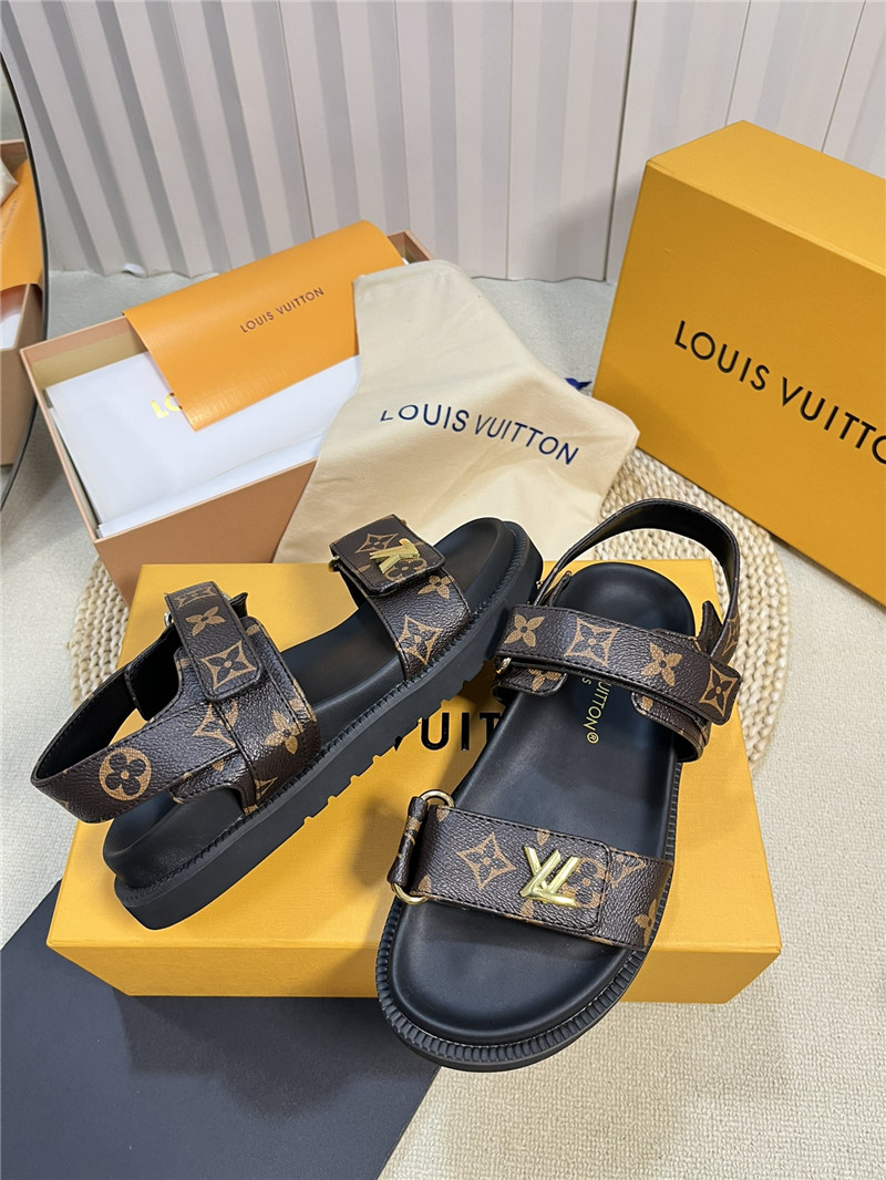 l0vis Vvtt0n lv catwalk style thick sole sandals replica shoes