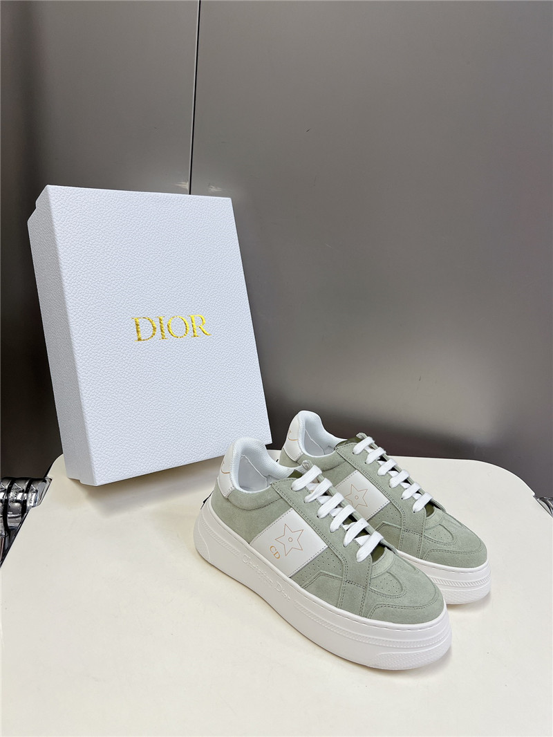 D10r green platform sneakers for women