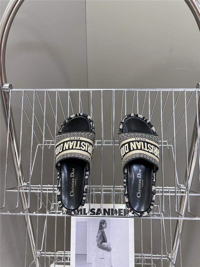 D10r printed platform slippers replica designer shoe