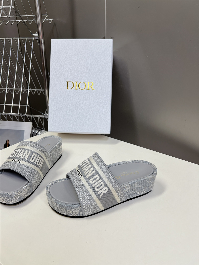 D10r printed platform slippers replica designer shoe