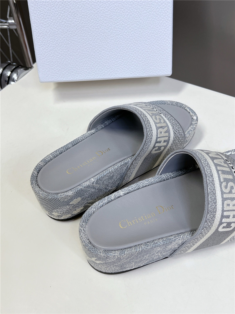 D10r printed platform slippers replica designer shoe
