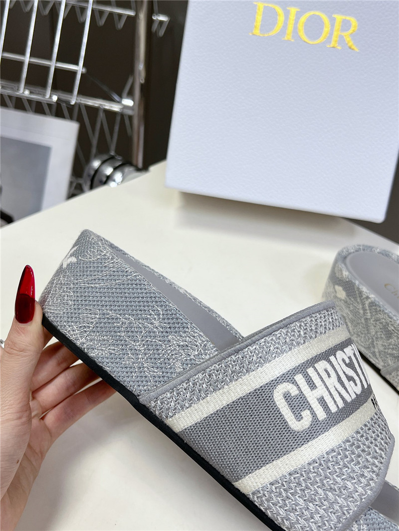 D10r printed platform slippers replica designer shoe