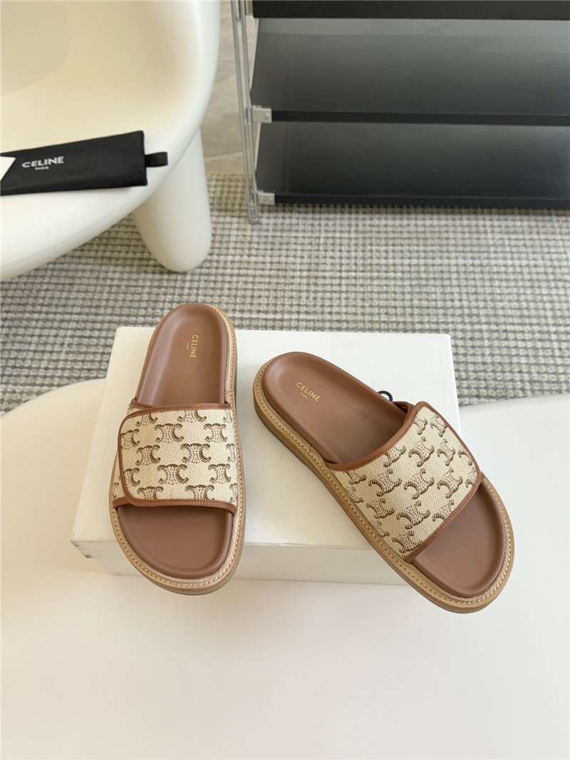 Ce1i*e flat micro label sandals slippers replica shoes