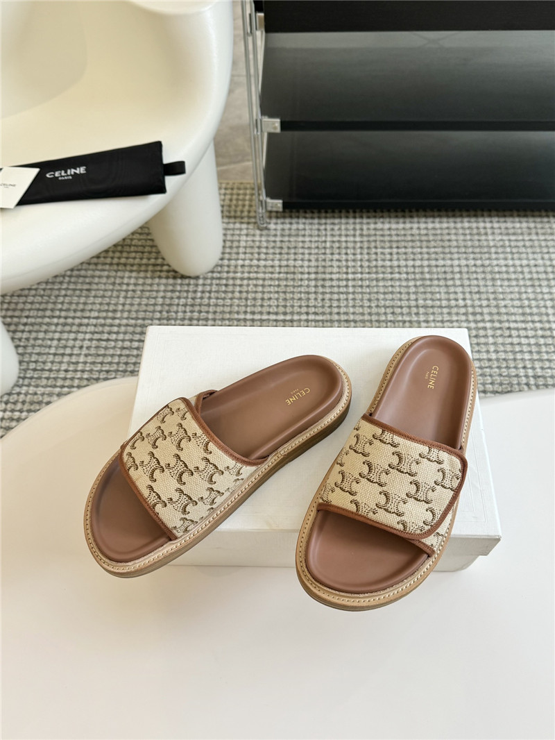 Ce1i*e flat micro label sandals slippers replica shoes