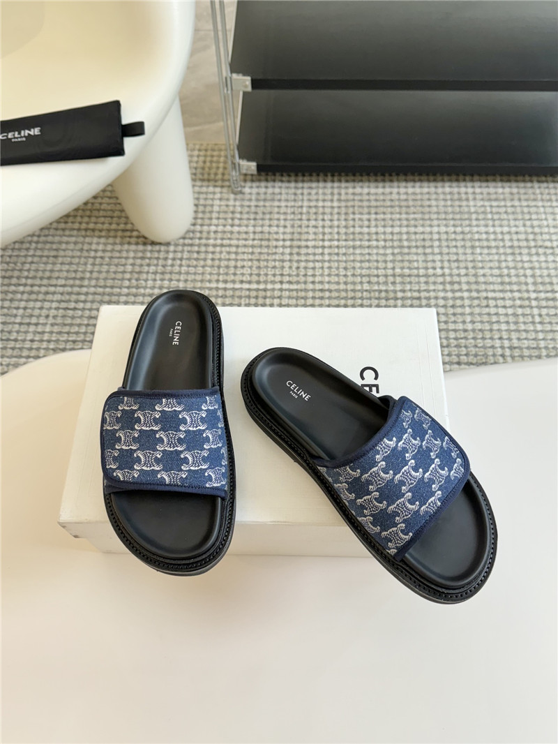 Ce1i*e flat micro label sandals slippers replica shoes
