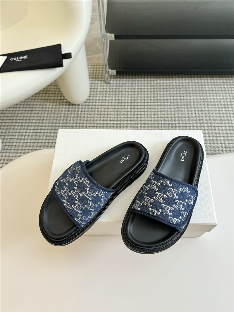 Ce1i*e flat micro label sandals slippers replica shoes