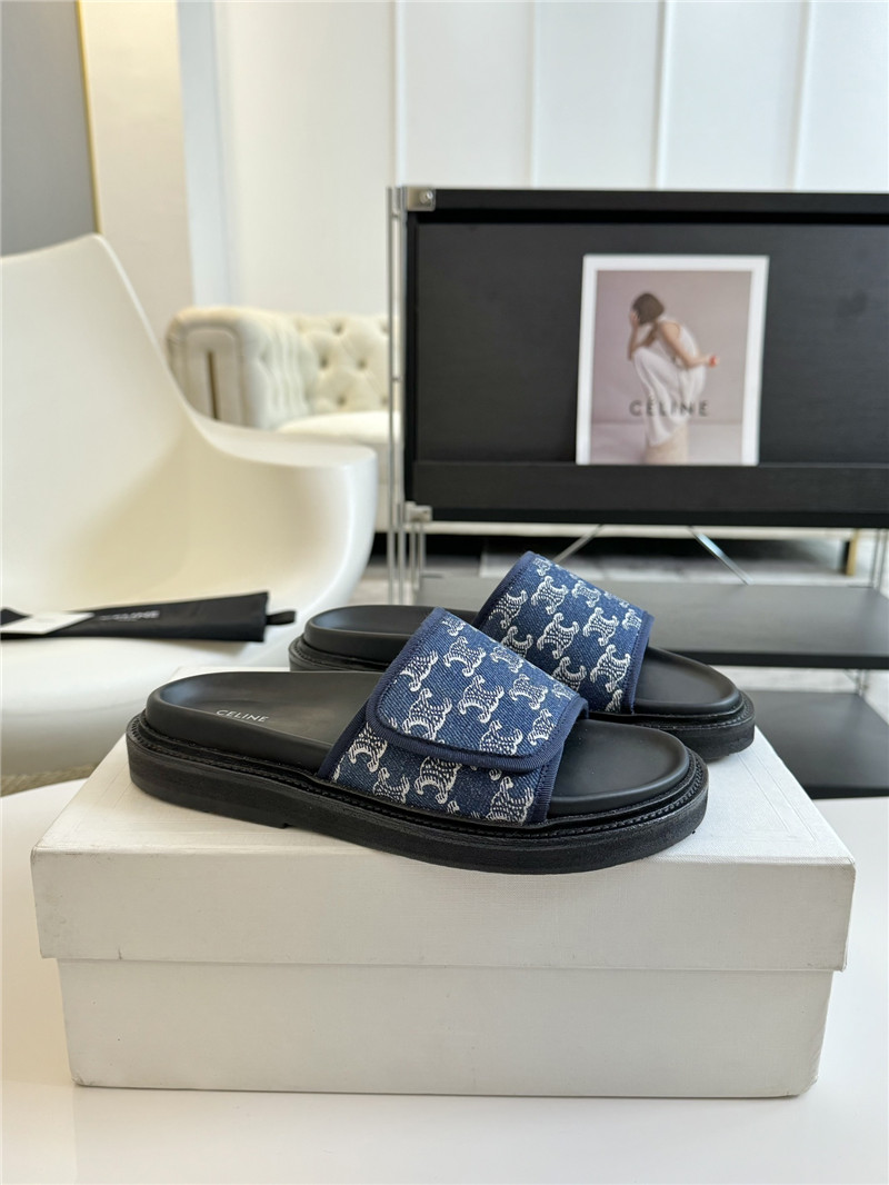 Ce1i*e flat micro label sandals slippers replica shoes