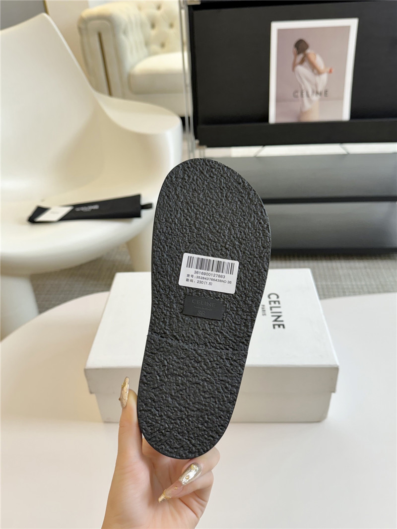 Ce1i*e flat micro label sandals slippers replica shoes