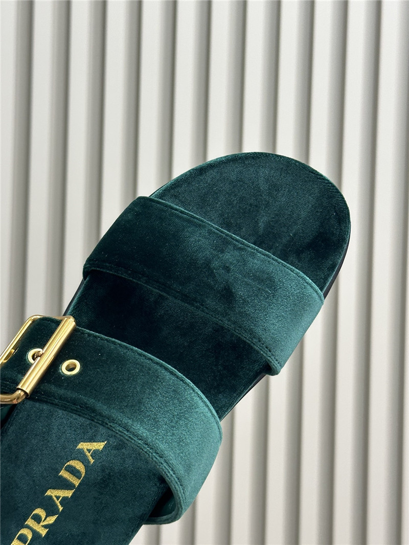 pra*a velvet sandals ma1s0n Marg*e1a replica shoes