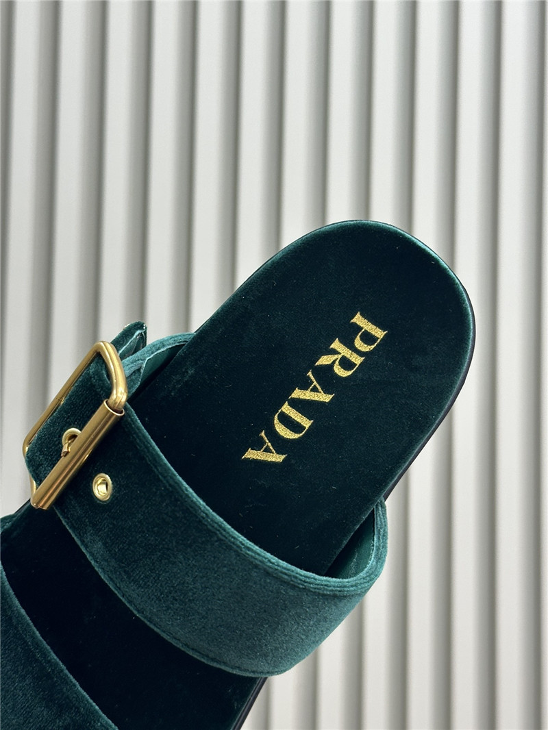 pra*a velvet sandals ma1s0n Marg*e1a replica shoes