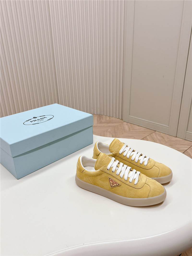 Pra*a yellow low top sneakers for women