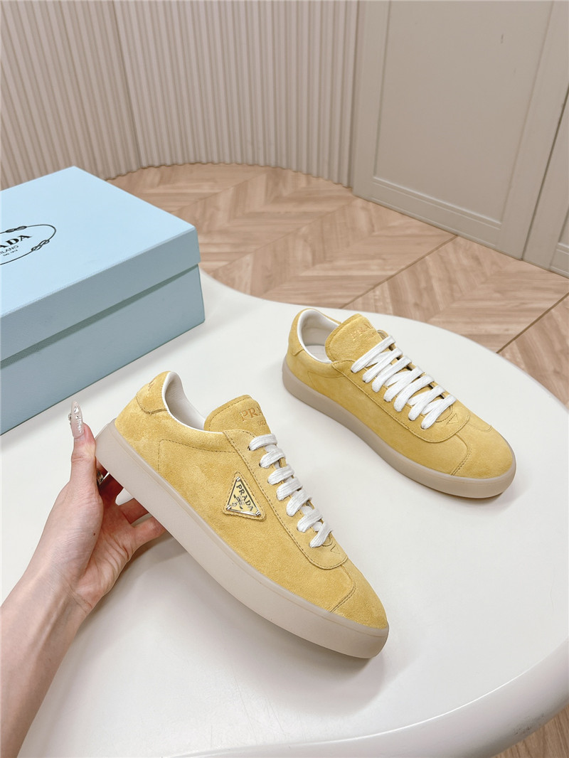 Pra*a yellow low top sneakers for women