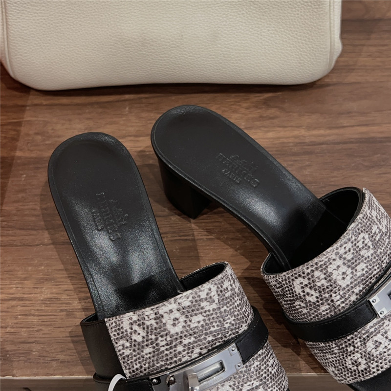 H**me5 kelly buckle slippers replica designer shoes