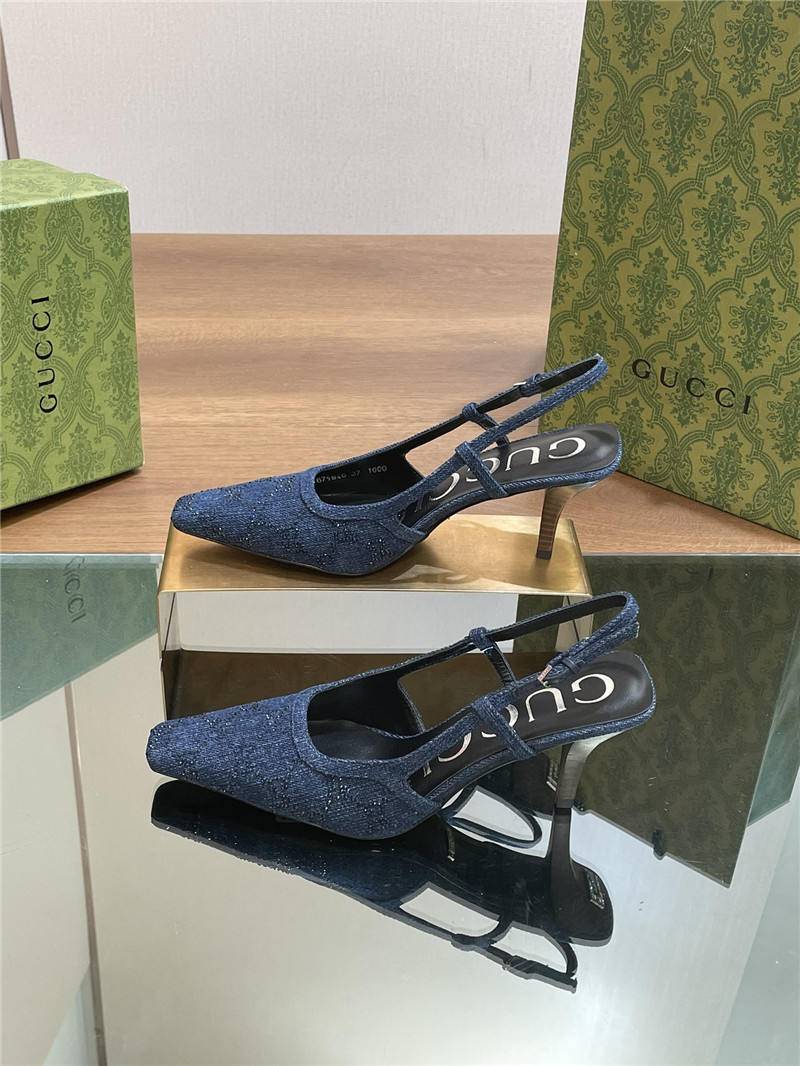 Gvc*1 small square toe back sandals replica shoes