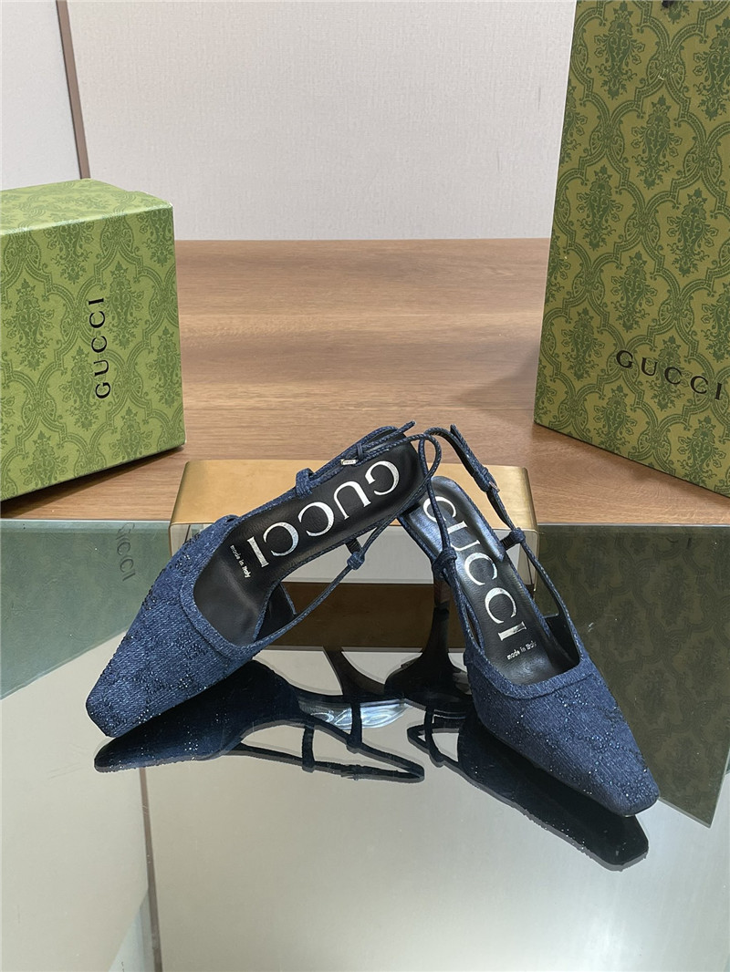 Gvc*1 small square toe back sandals replica shoes