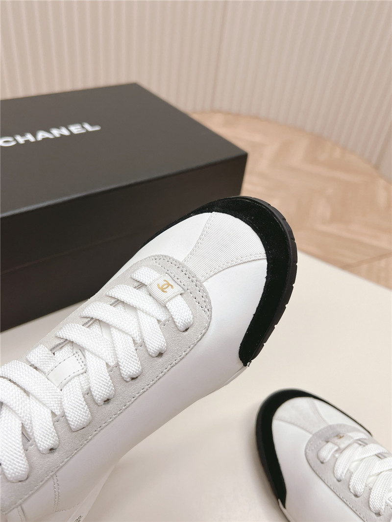 Ch**el white low top sneakers