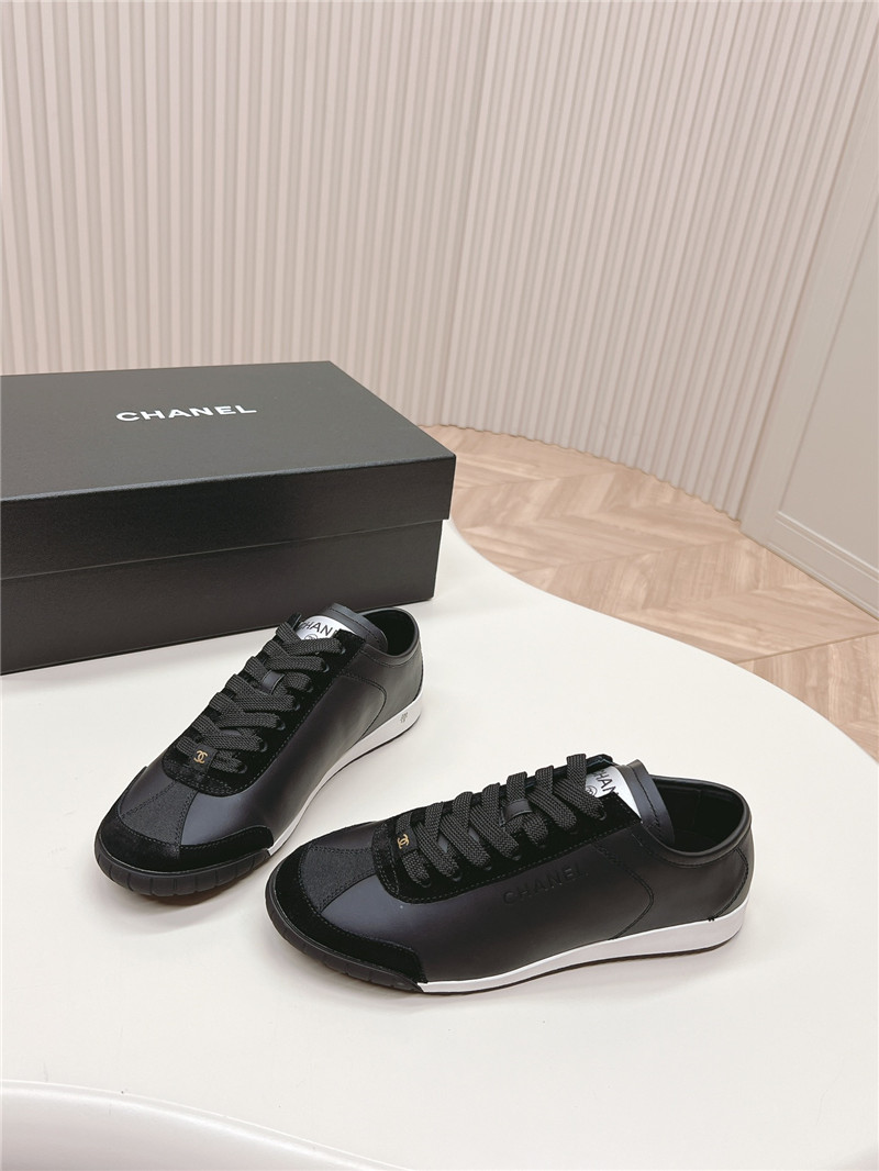 Ch**el black low top sneakers