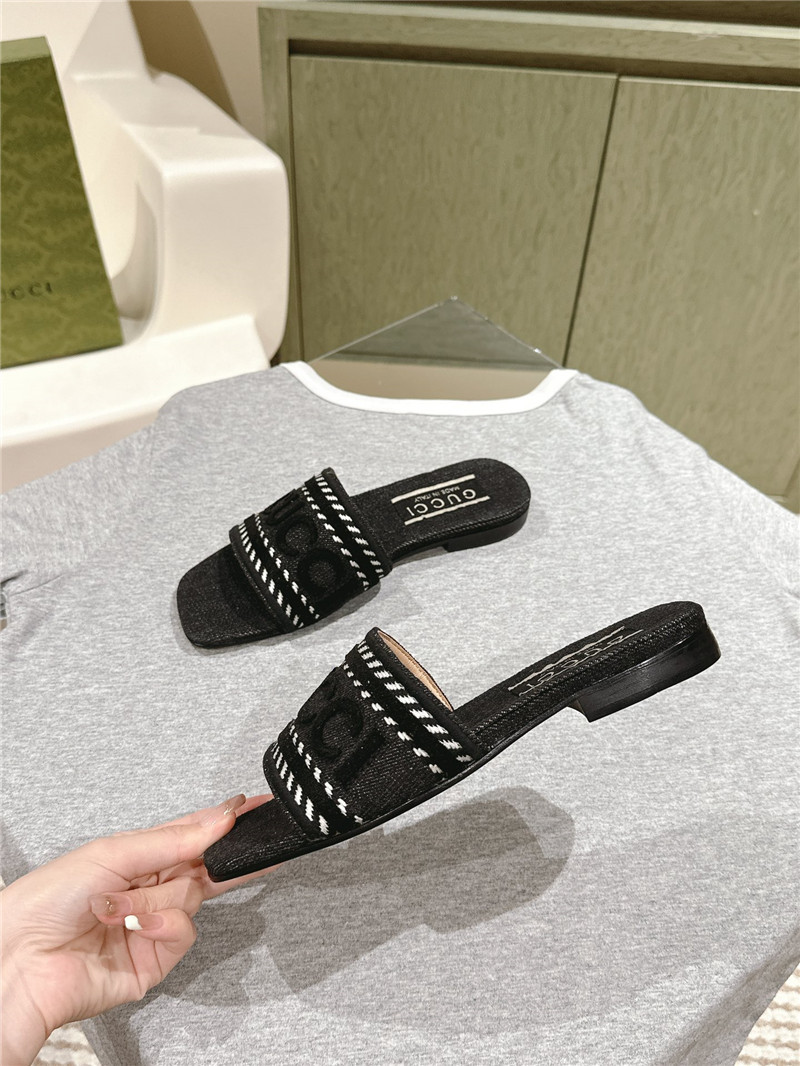 gvc*1 denim slippers Marg*e1a replica shoes