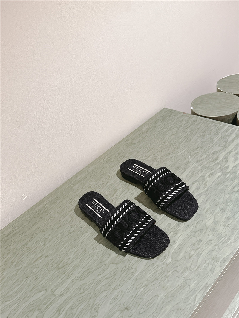 gvc*1 denim slippers Marg*e1a replica shoes
