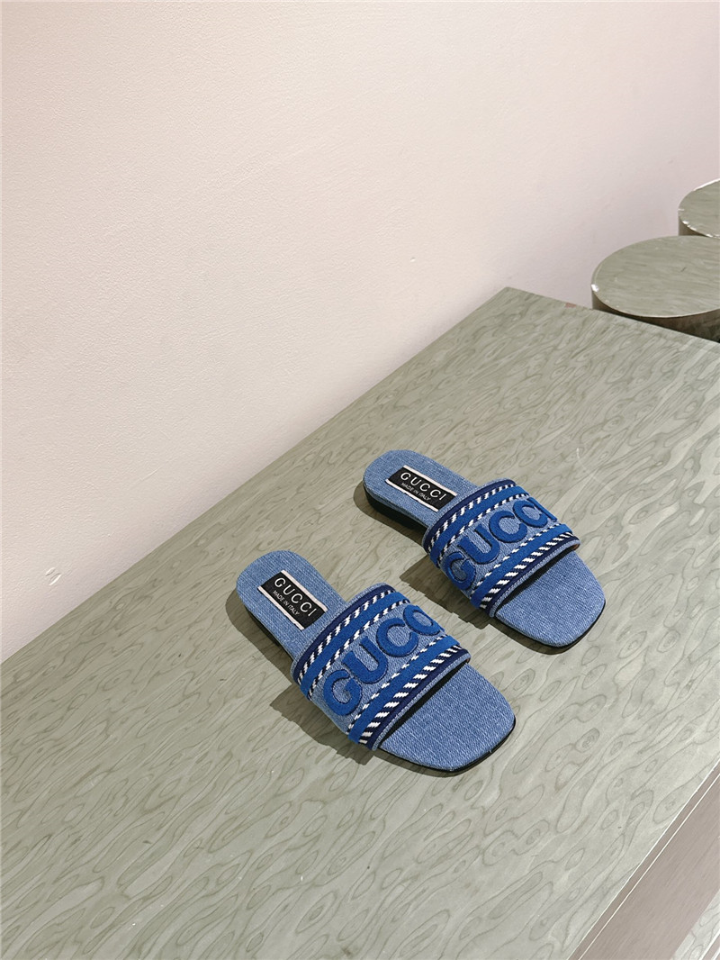gvc*1 denim slippers Marg*e1a replica shoes