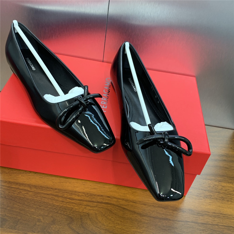 Salvatore Ferragamo bow pumps for women replica shoes