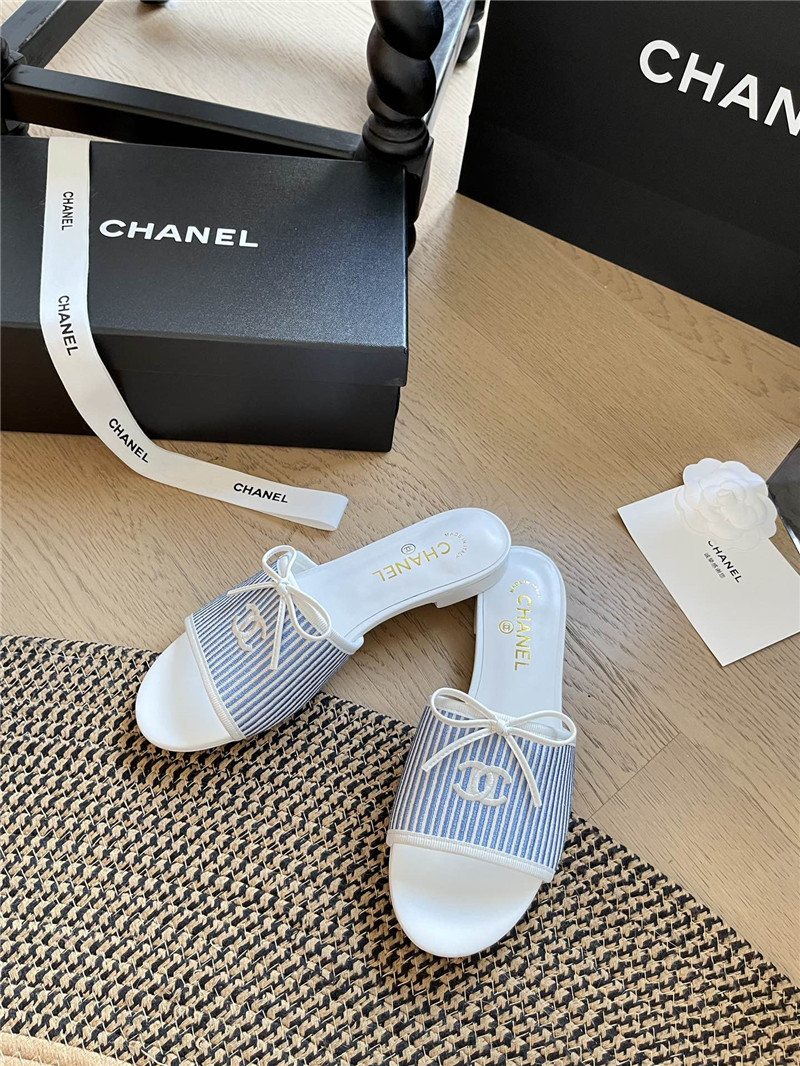 Chanel bow slippers best shoes replica website