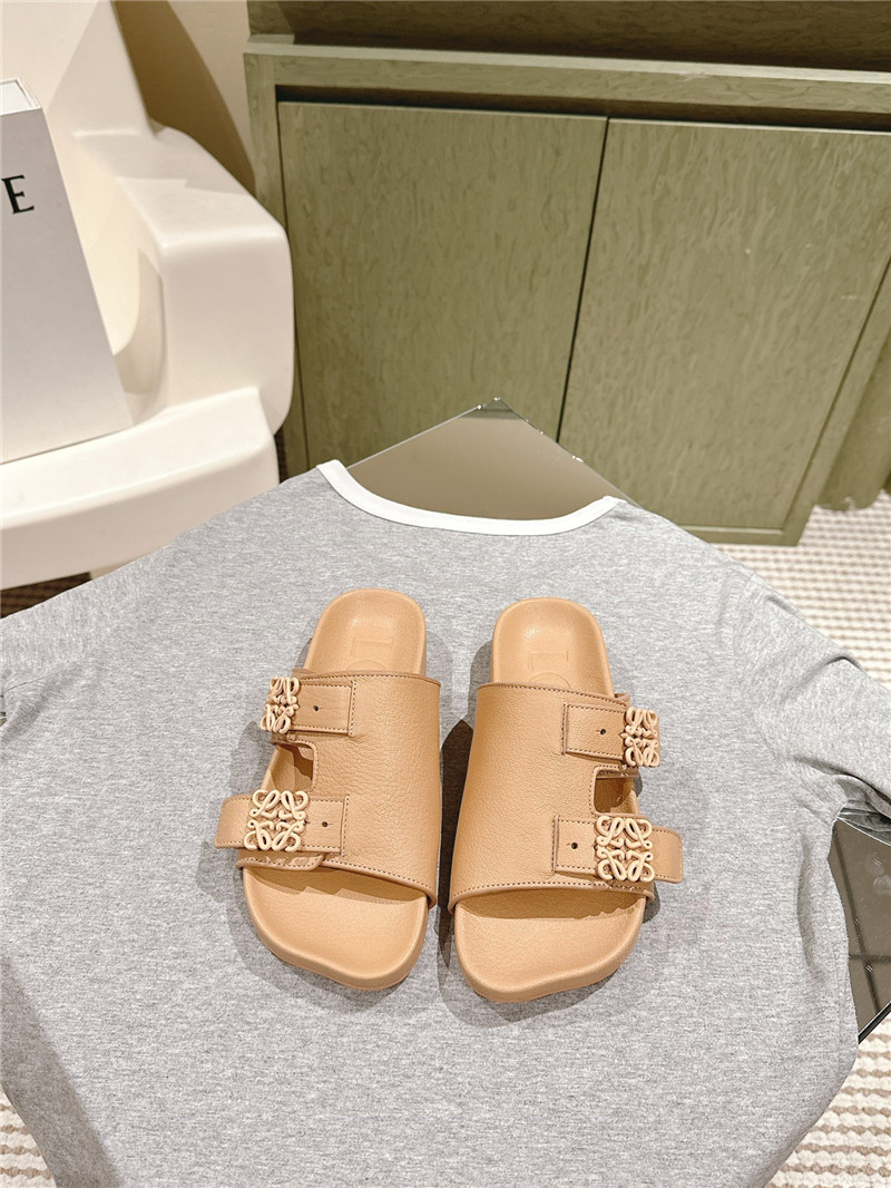 L0ew* new color matching slippers for couples replica shoes