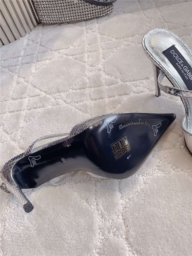 Dolce & Gabbana d&g rhinestone high heels replica shoes