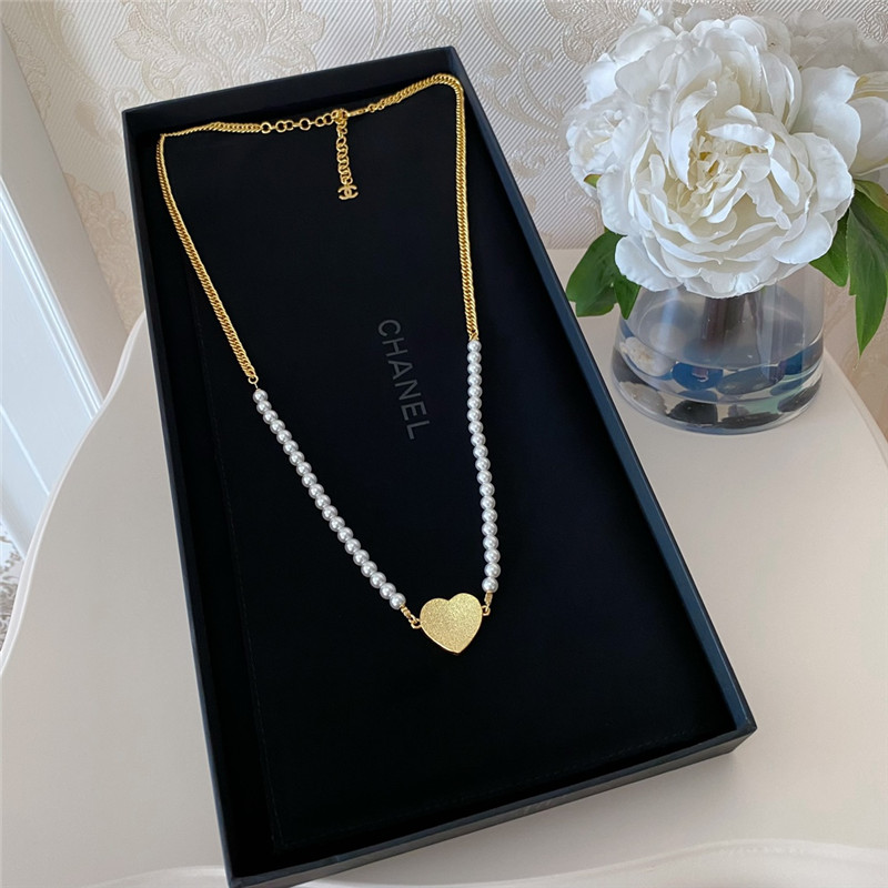 Ch**el denim love pearl chain waist chain