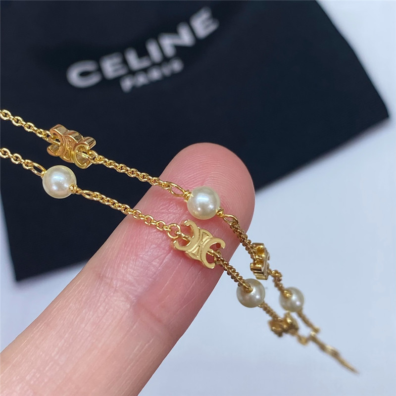 Ce1i*e arc de triomphe pearl necklace/bracelet