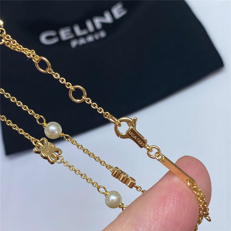 Ce1i*e arc de triomphe pearl necklace/bracelet