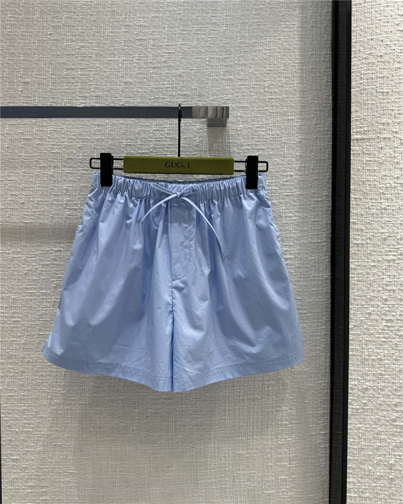 Gvc*1 aqua blue cotton shorts replica clothing