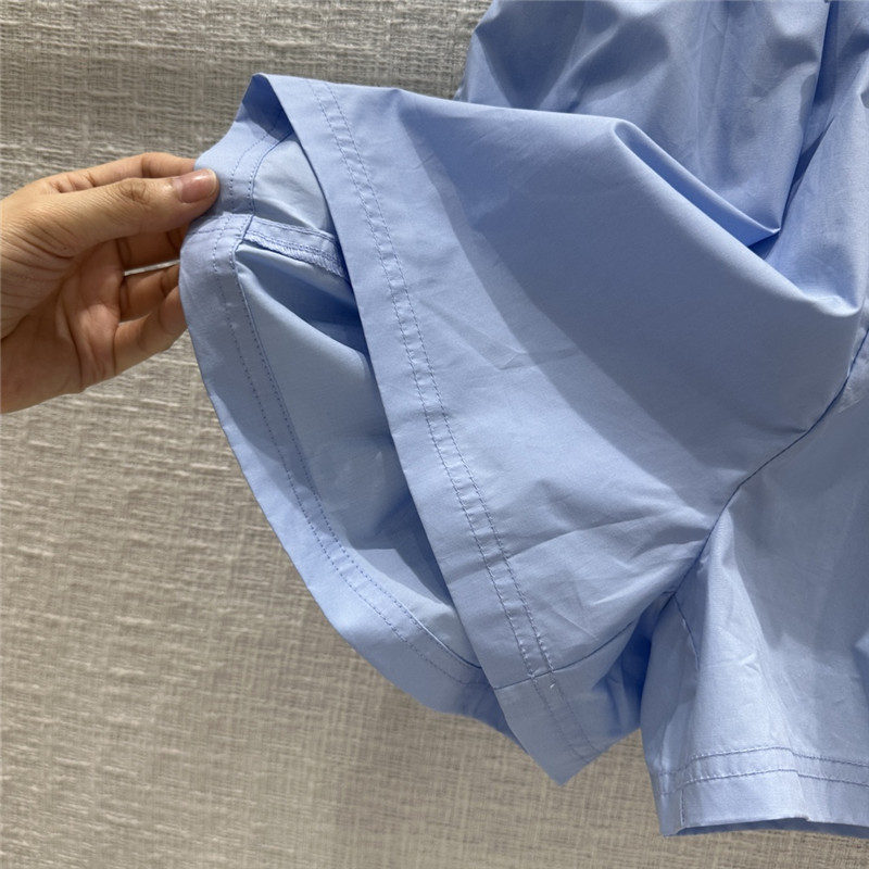 Gvc*1 aqua blue cotton shorts replica clothing