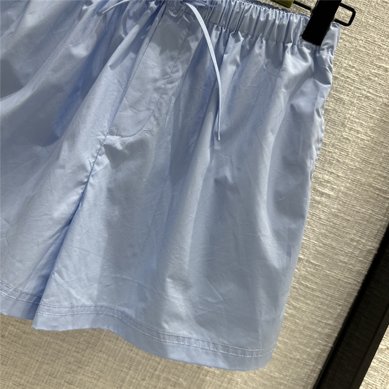 Gvc*1 aqua blue cotton shorts replica clothing