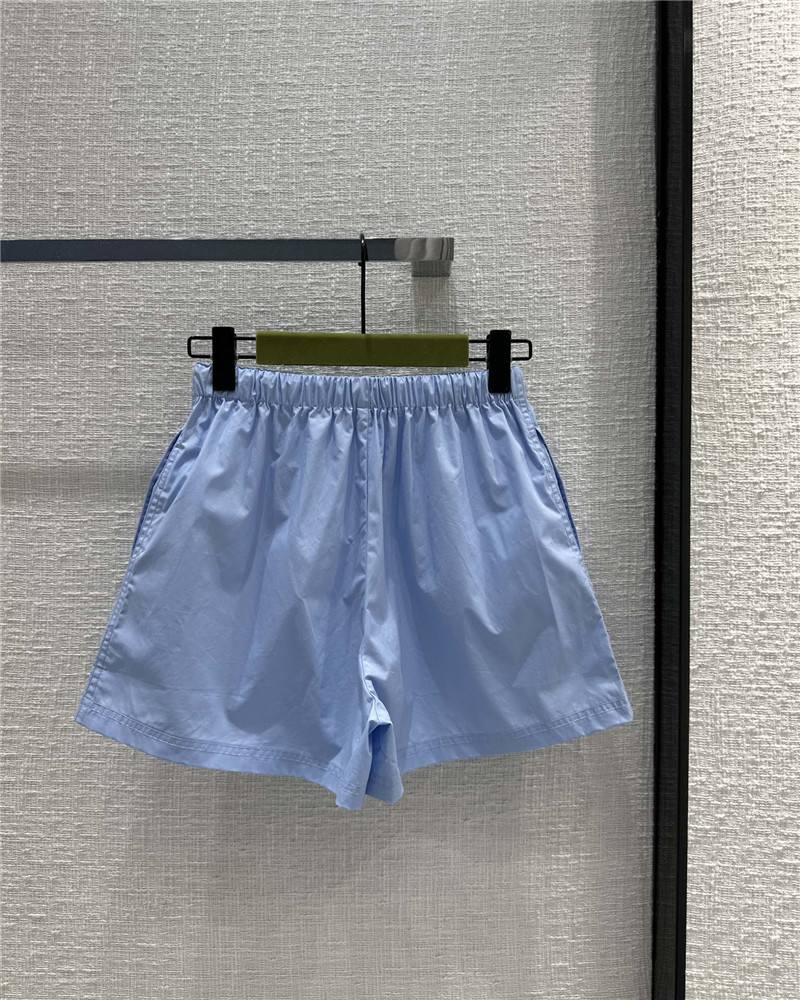 Gvc*1 aqua blue cotton shorts replica clothing