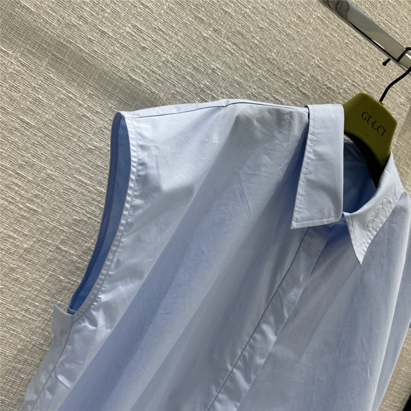 Gucci sleeveless silhouette shirt replica designer clothes