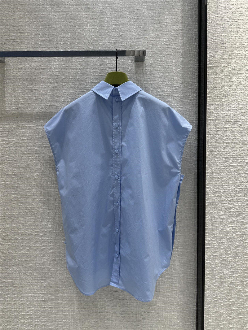 Gucci sleeveless silhouette shirt replica designer clothes