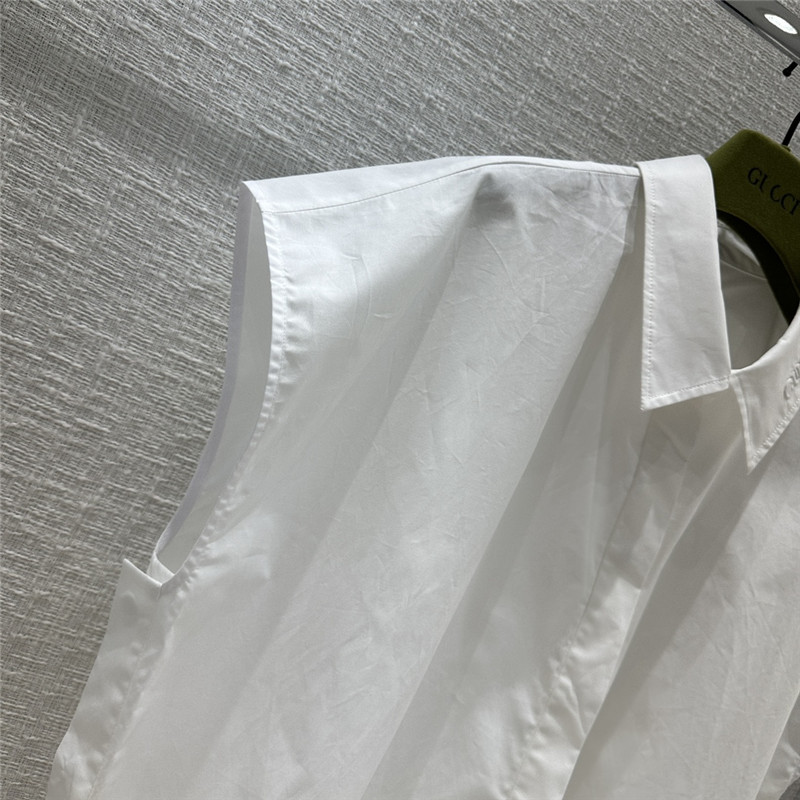 Gucci sleeveless silhouette shirt replica designer clothes